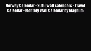 PDF Download - Norway Calendar - 2016 Wall calendars - Travel Calendar - Monthly Wall Calendar