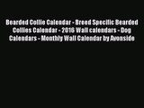 PDF Download - Bearded Collie Calendar - Breed Specific Bearded Collies Calendar - 2016 Wall