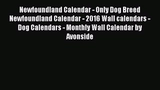 [PDF Download] Newfoundland Calendar - Only Dog Breed Newfoundland Calendar - 2016 Wall calendars
