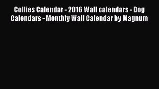 PDF Download - Collies Calendar - 2016 Wall calendars - Dog Calendars - Monthly Wall Calendar