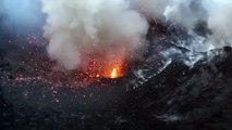 Drone Films Erupting Volcano - DJI Phantom Vision  - Mount Sinabung, Indonesia
