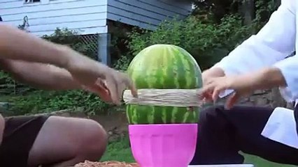Karpuz 1000 Paket Lastiği ile Sarılırsa Bakın Ne Olur!