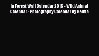 [PDF Download] In Forest Wall Calendar 2016 - Wild Animal Calendar - Photography Calendar by