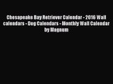 [PDF Download] Chesapeake Bay Retriever Calendar - 2016 Wall calendars - Dog Calendars - Monthly