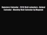 [PDF Download] Hamsters Calendar - 2016 Wall calendars - Animal Calendar - Monthly Wall Calendar