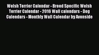 PDF Download - Welsh Terrier Calendar - Breed Specific Welsh Terrier Calendar - 2016 Wall calendars