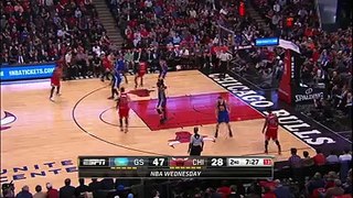Doug McDermott Dunks on Shaun Livingston - Warriors vs Bulls - January 20, 2016 - NBA 2015-16 Season