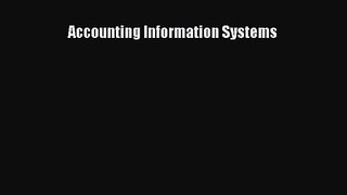Read Accounting Information Systems Ebook Free