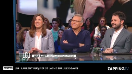 LGJ : Laurent Ruquier se lâche sur Julie Gayet, malaise sur le plateau (Vidéo)