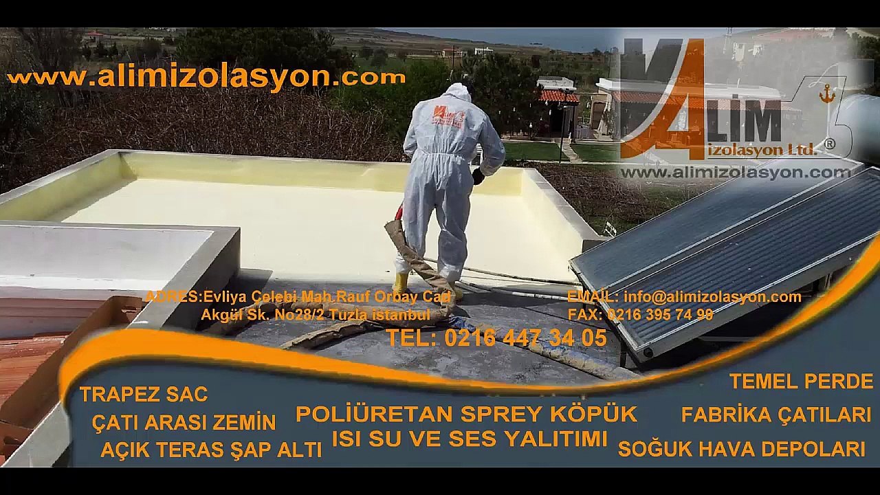 DIŞ CEPHE POLİÜRETAN SPREY UYGULAMASI ALİM İZOLASYON  0532 293 92 99