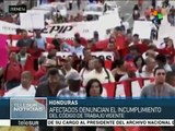 Honduras: despiden a más de 5 mil empleados públicos en dos años