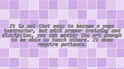 Yoga Training Must Have Qualities for Success