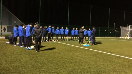 Entraînement de l'US Granville