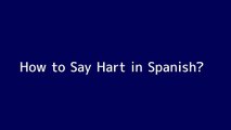 How to say Hart in Spanish