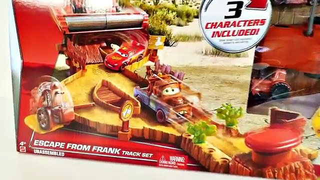 CARS Escape From Frank Track Set Disney Pixar Cars 2 Lightning Mcqueen Superhero Superman Mater
