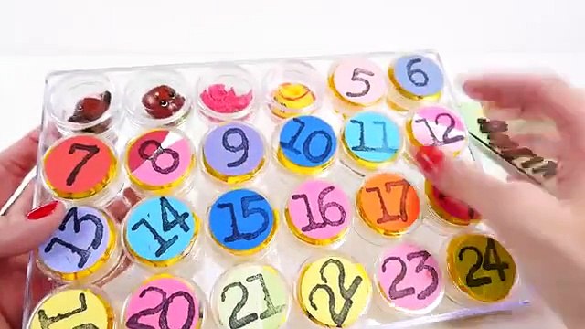 Surprise Toys ADVENT CALENDAR DisneyCarToys 24 Days of Christmas Barbie Lego Shopkins Polly Pocket