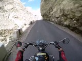 Biking in high speed at the world's most dangerous roads.