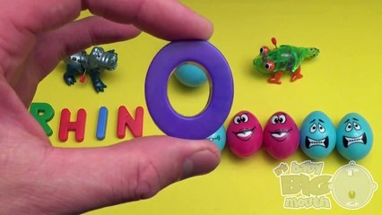 Monsters University Surprise Egg Learn-A-Word! Spelling Zoo Animals! Lesson 12