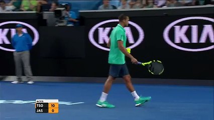 Tsonga comes to aid of injured ballgirl - Australian Open 2016