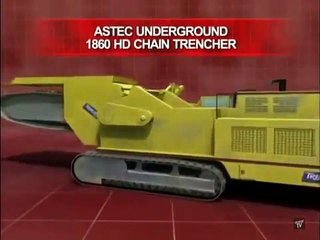 Giant Rock Cutters Trencor T1860 Chain Trencher