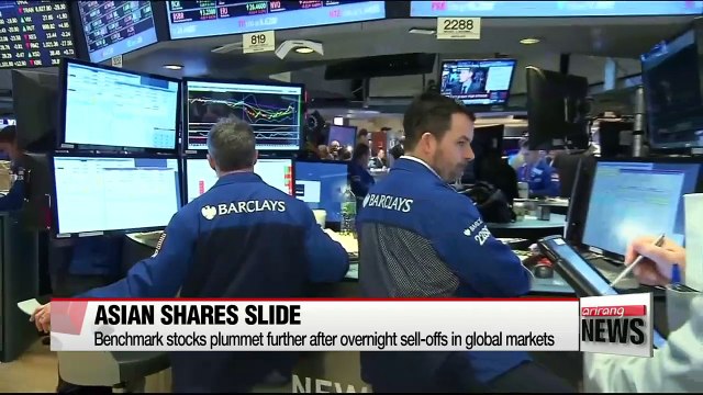 Asian shares plummet after turmoil in European and U.S. markets