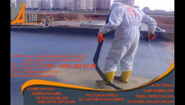 MİER GÜVERTE AÇIK TERAS SU YALITIMI UYGULAMASI ALİM İZOLASYON 0532 293 9299