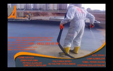 MİER GÜVERTE POLİÜRETAN ÜZERİ POLYUREA UYGULAMASI ALİM İZOLASYON  0532 293 92 99