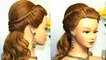 Easy prom hairstyle for long hair with fishtail braids