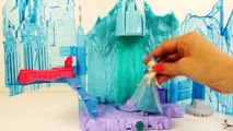 Frozen Elsas Ice Lightup Palace Featuring Olaf Play Doh Bed Toys Review by Disney Cars To