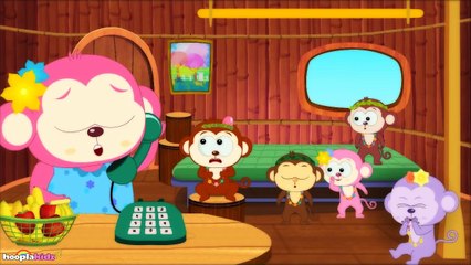 Five Little Monkeys Jumping On The Bed  Nursery Rhymes  Popular Nursery Rhymes