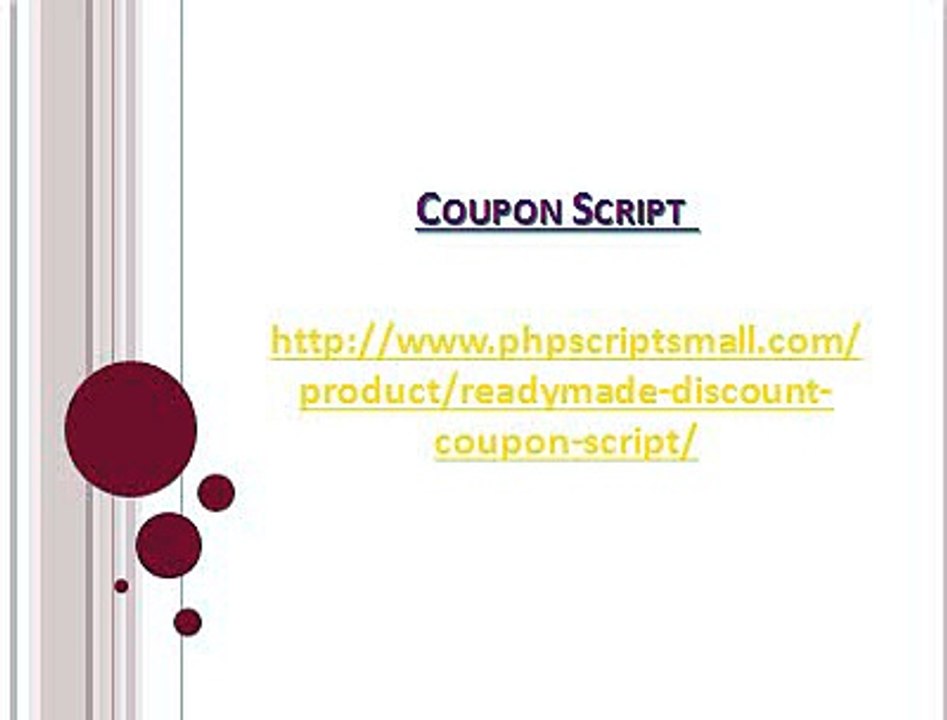 Coupon Script