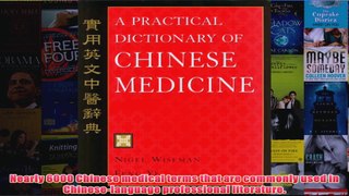 Download PDF  A Practical Dictionary of Chinese Medicine FULL FREE