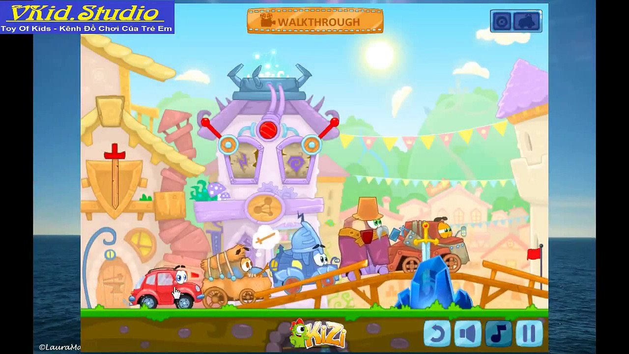 VKidStudio tập 49 l CAR GAME Wheely 화재 트럭 장난감 消防車のおもち