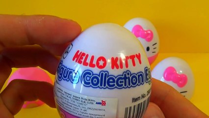 3 HELLO KITTY surprise eggs! MymillionTV