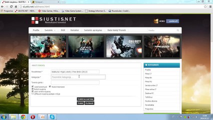 Pamoka kaip įkelti toreną i siustis.net