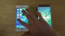 iPhone 6 iOS 9 Beta vs. Samsung Galaxy S6 Edge - YouTube App & Speed Comparison! (4K)