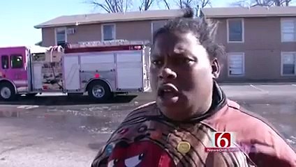 Womans Funny Interview after Fire Accident [VIDEO]