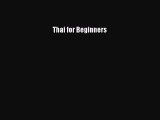 [PDF Download] Thai for Beginners [Download] Online
