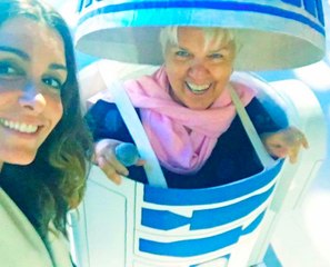Mimi Mathy en R2-D2 pour les Enfoirés 2016