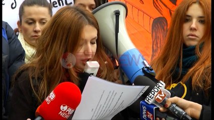 Tarifat e shkollimit, Studentët e fakultetit të Shkencave Sociale në protestë