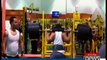 Man attempts 855-pound squat and drops everything like a waiter stumbling with a stack of plates