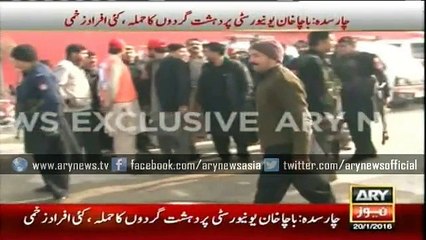 Reaching of Pak Soldiers to Bacha Khan University at Charsada