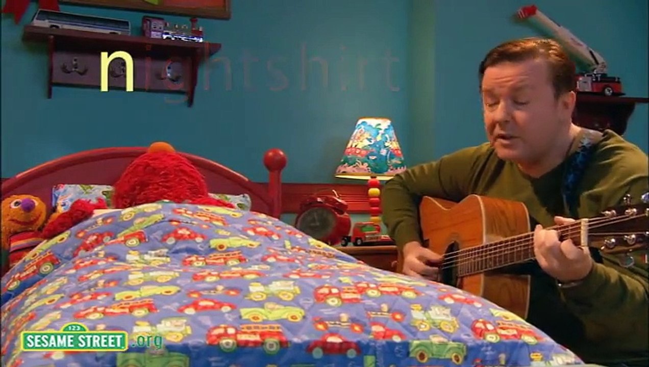 Sesame Street Celebrity Lullabies With Ricky Gervais – Видео Dailymotion