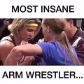 Too much pre workout, most insane arm wrestler
