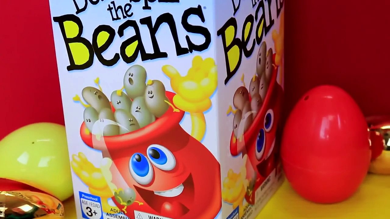 DONT SPILL THE BEANS Kids Board Game Challenge & Toy Review Spiderman vs DisneyCarToys Sa
