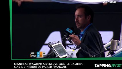 Stanislas Wawrinka s’énerve contre l’arbitre car il l’empêche de parler français (vidéo)