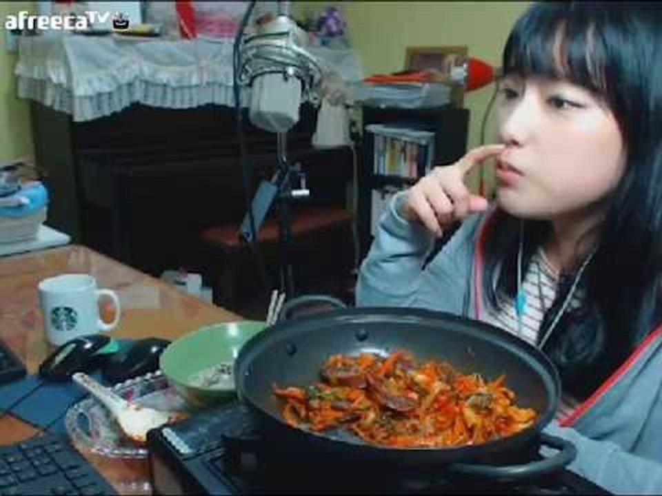 터민 순대볶음 + 국수 먹방