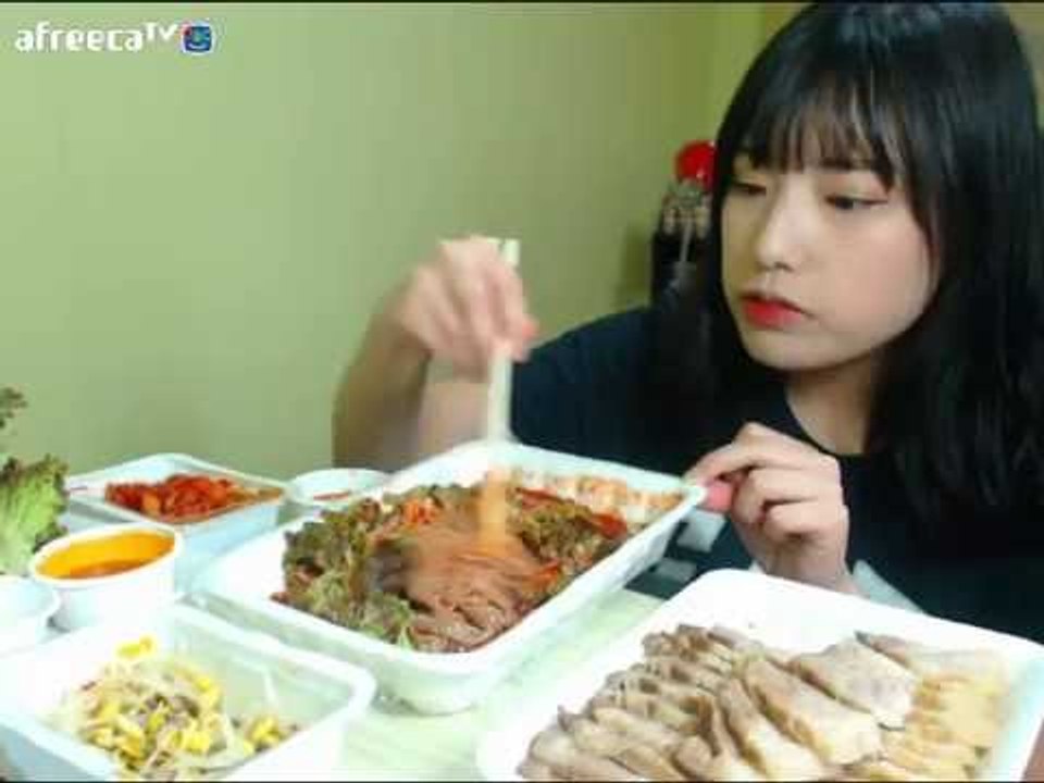 터민 보쌈 + 막국수 먹방