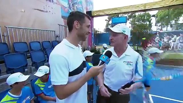 Rod Laver with our ANZ Tennis Hot Shots stars | Australian Open 2016 (720p Full HD)