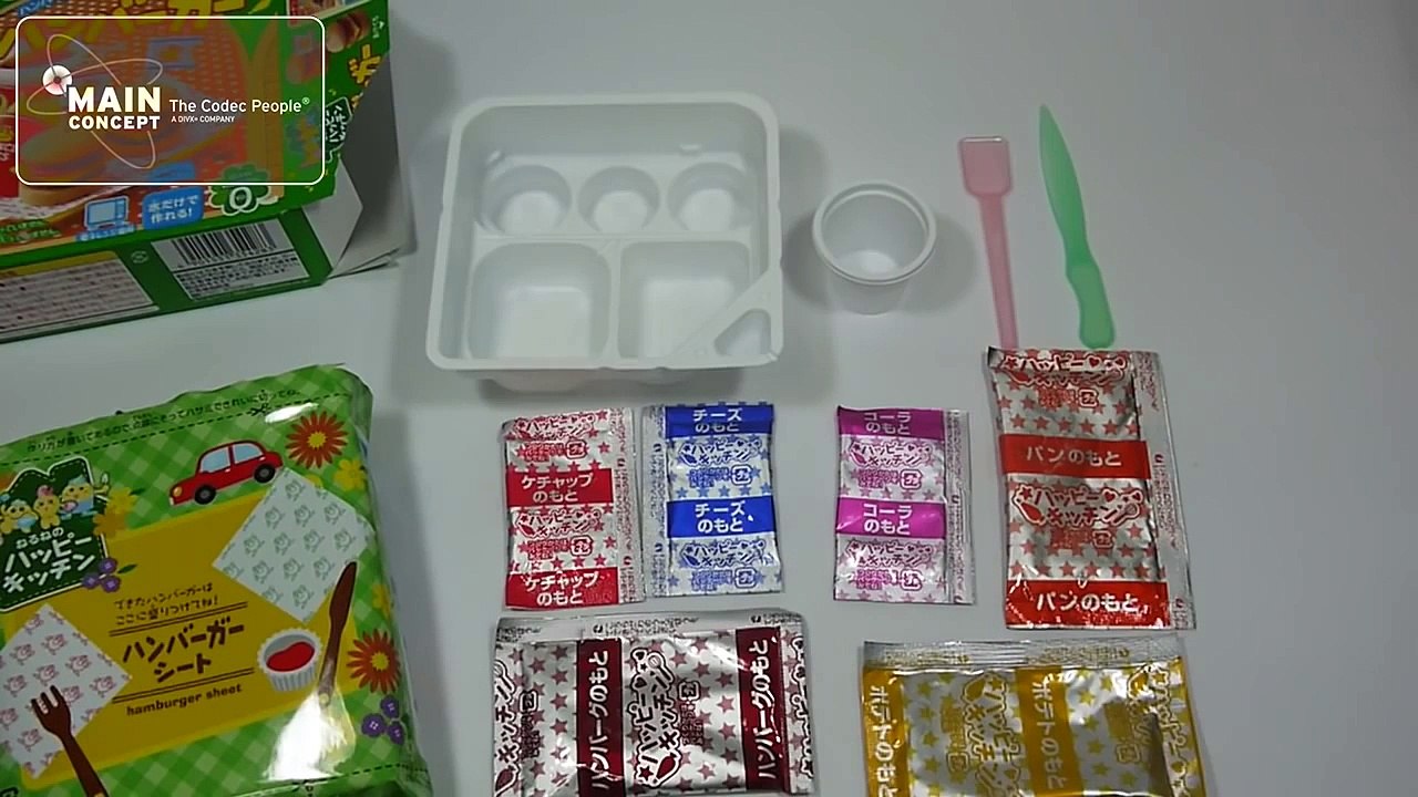 Trò chơi làm bánh hamburger bằng đồ chơi nấu ăn Nhật Bản